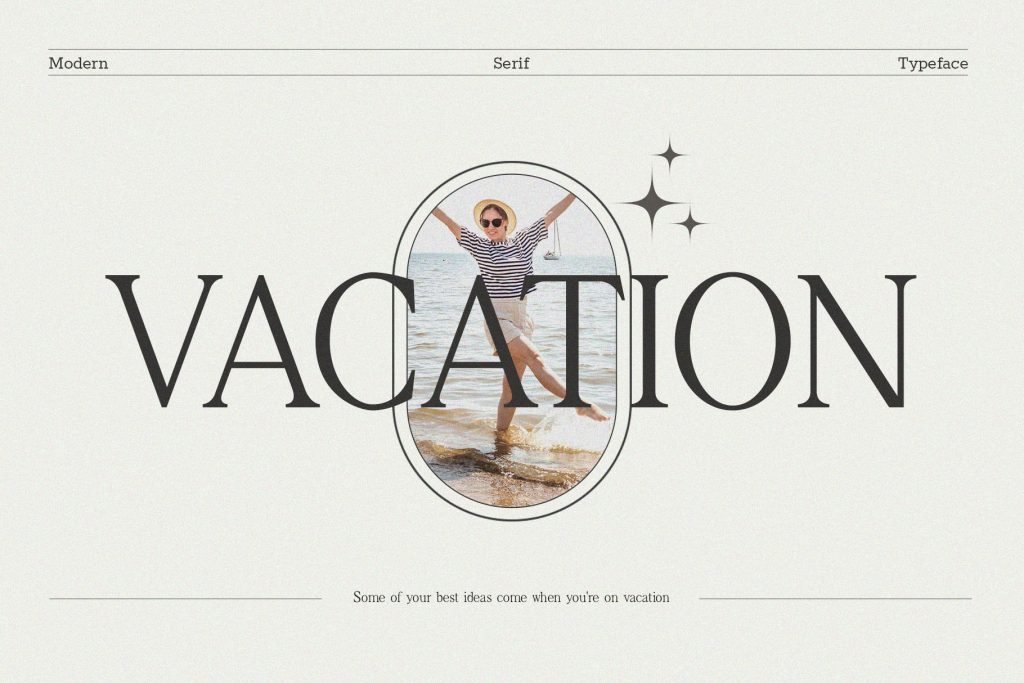 Beauty Serif Font - Vacation