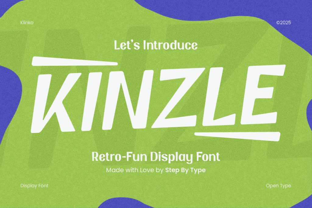 Retro Fun Display Font - Kinzle