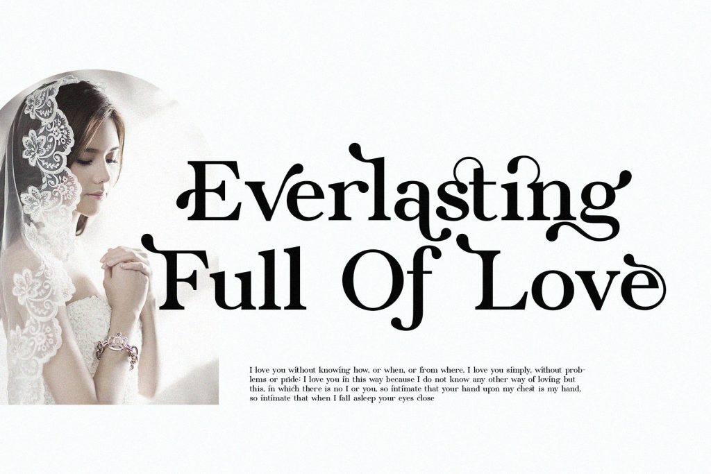ligature fonts for wedding invitations