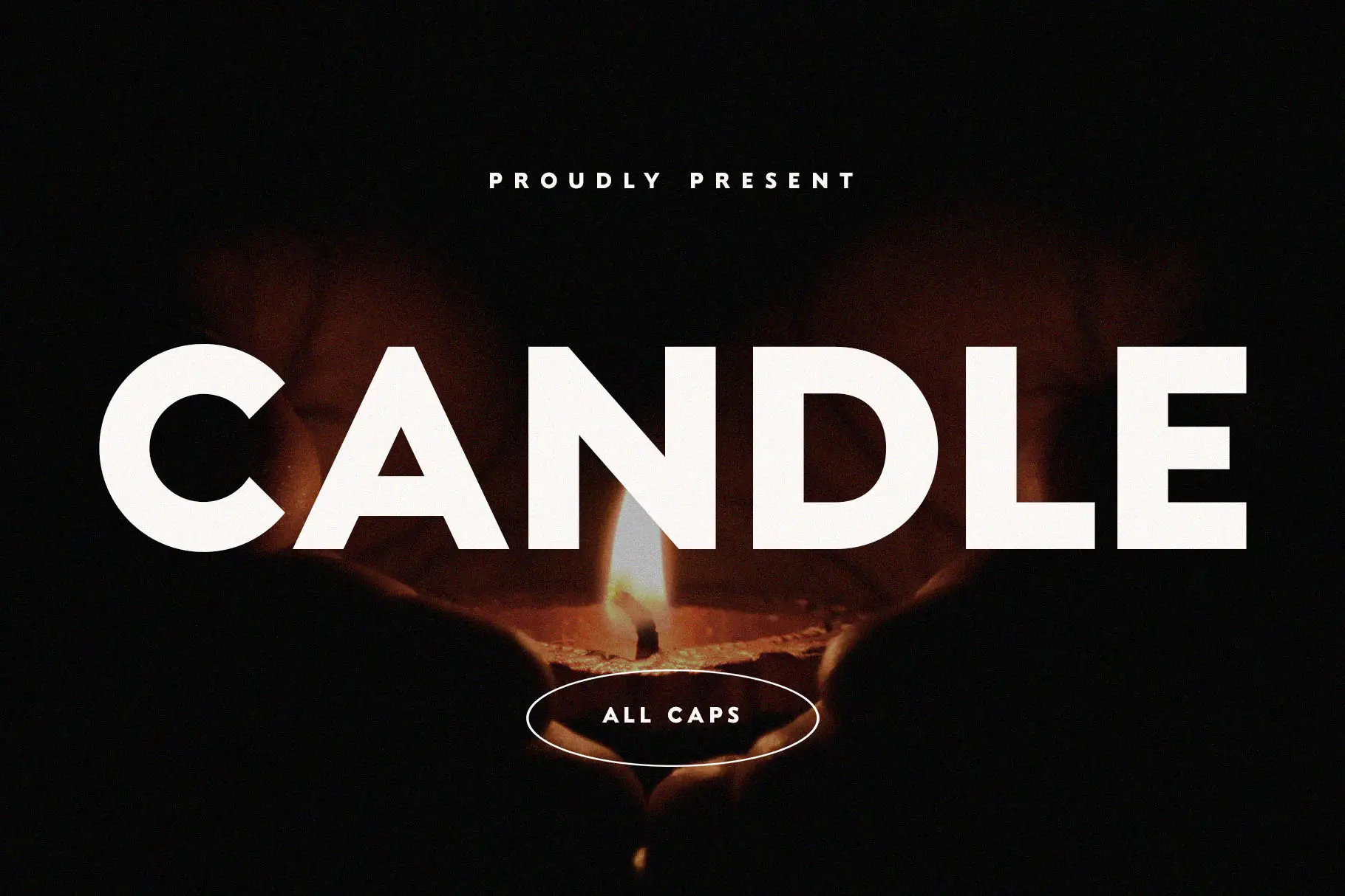 Modern All Caps Font - Candle