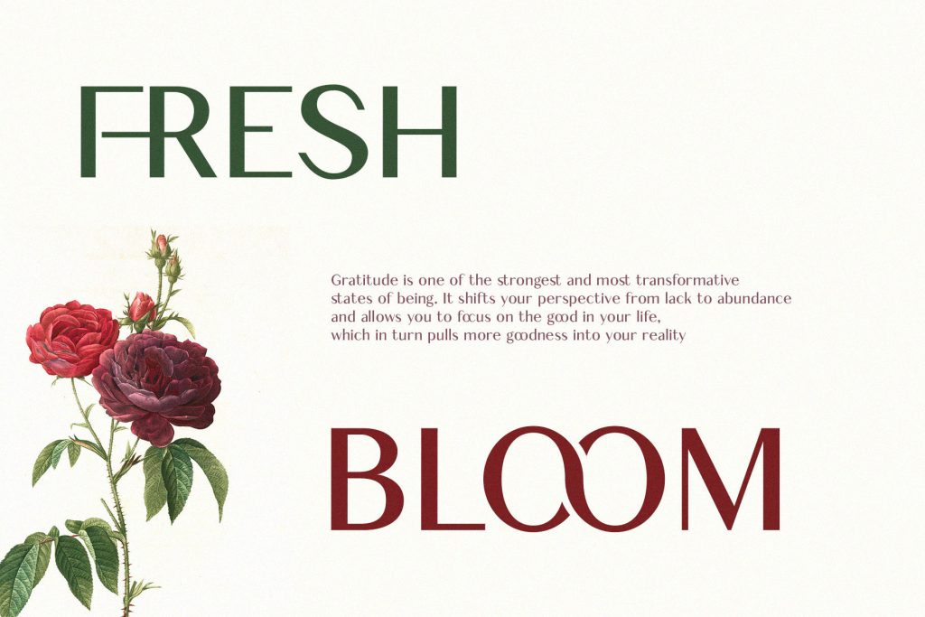 florist typography tips