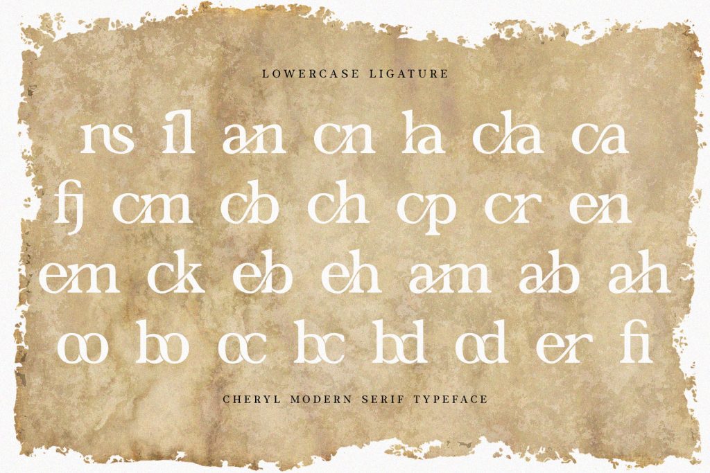 Decorative Serif Typeface - Cheryl
