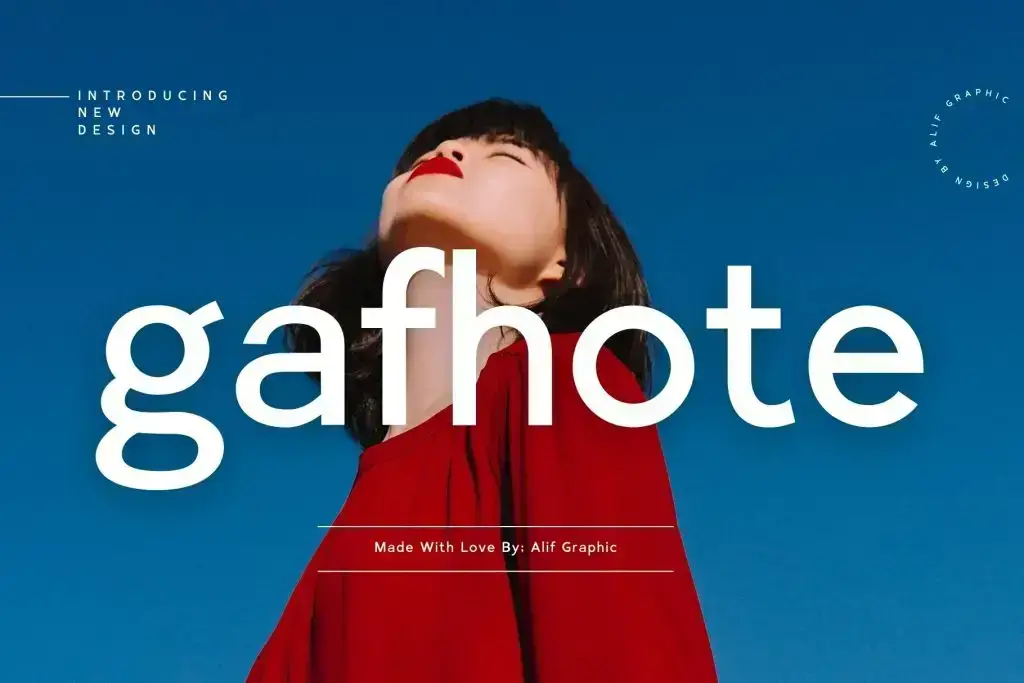 Gafhote Sans Serif Font