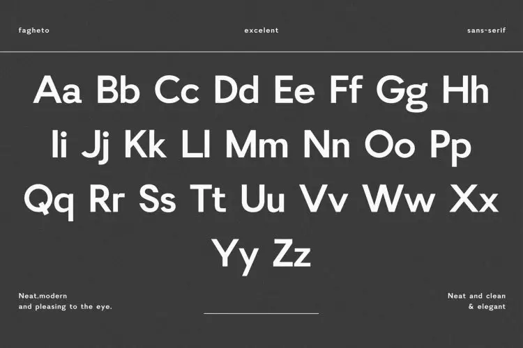 Fagheto Sans Serif Font