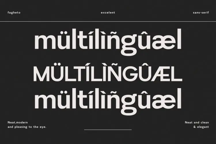 Fagheto Sans Serif Font