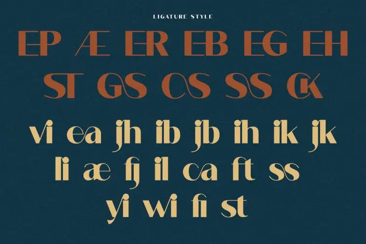 Fhunca Vinjhae Ligature Sans Serif Font