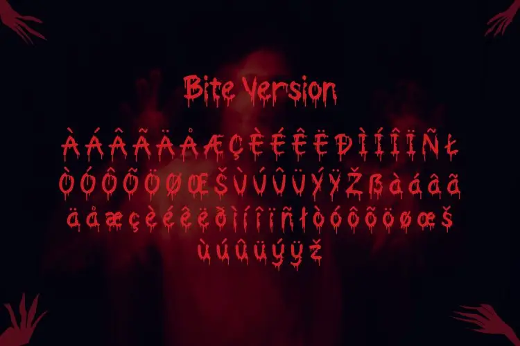 Freakdrip – Freaky Horror Dripping Font