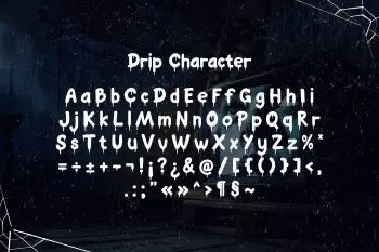 Ghoulie Script – Creepy Dripping Freaky Font