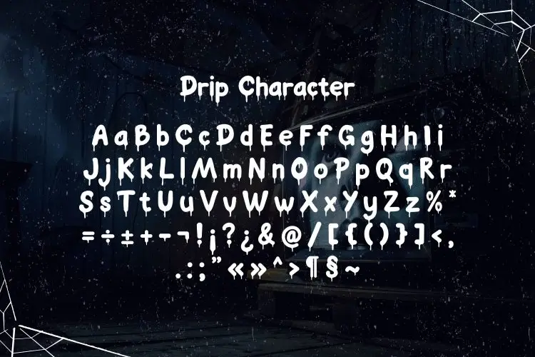 Ghoulie Script – Creepy Dripping Freaky Font