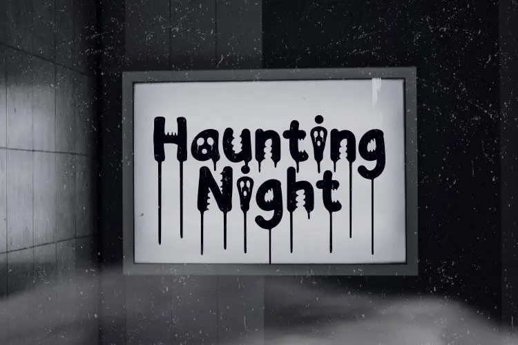 Ghoulie Script – Creepy Dripping Freaky Font