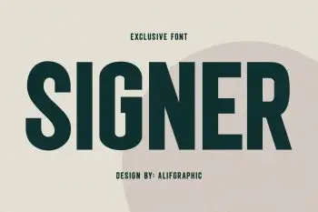 Signer Modern Sans Serif Font