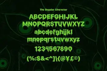 Slime Rage – A Freaky, Slime-Dripping Horror Display Font