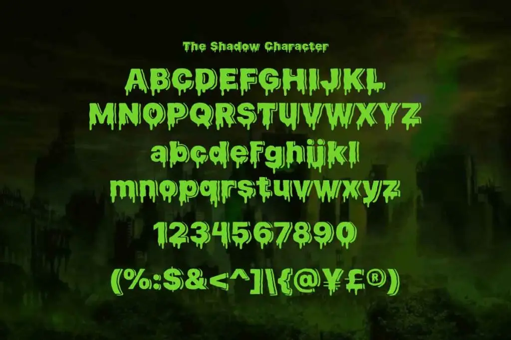 Slime Rage – A Freaky, Slime-Dripping Horror Display Font