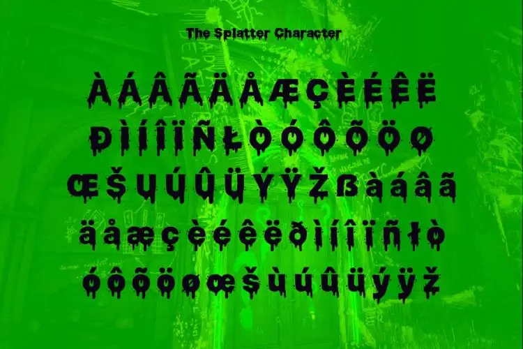 Slime Rage – A Freaky, Slime-Dripping Horror Display Font