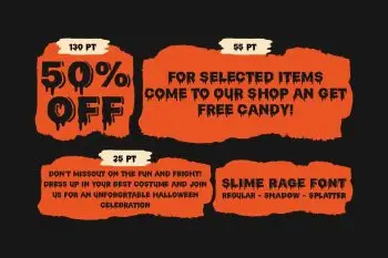 Slime Rage – A Freaky, Slime-Dripping Horror Display Font