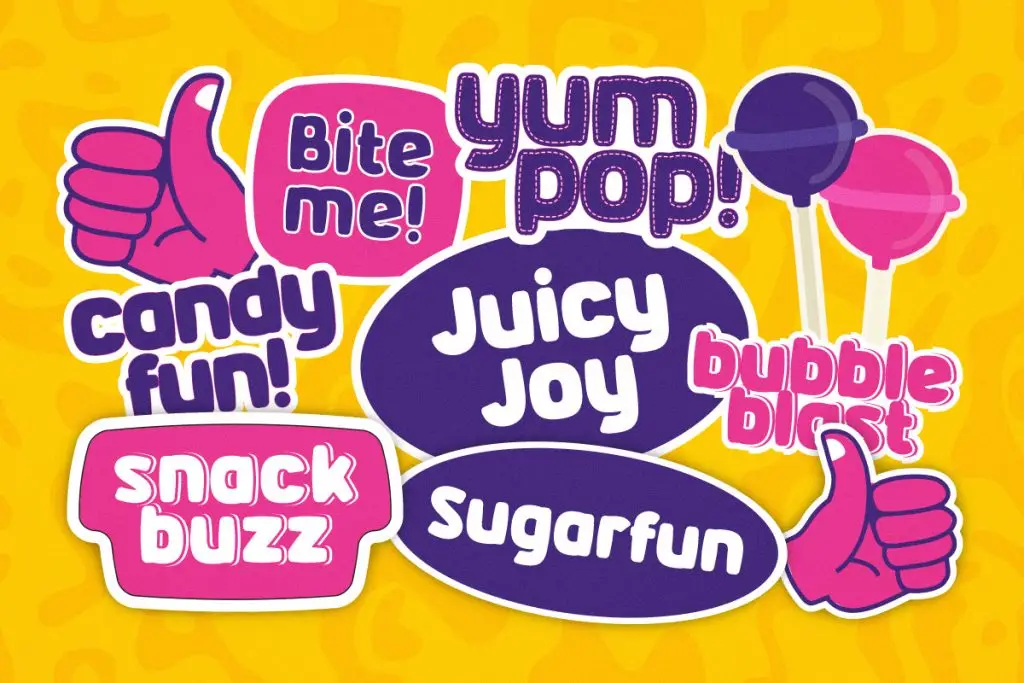 Chubzy – Chubby Display Font for Snack, Drink & Fun Branding