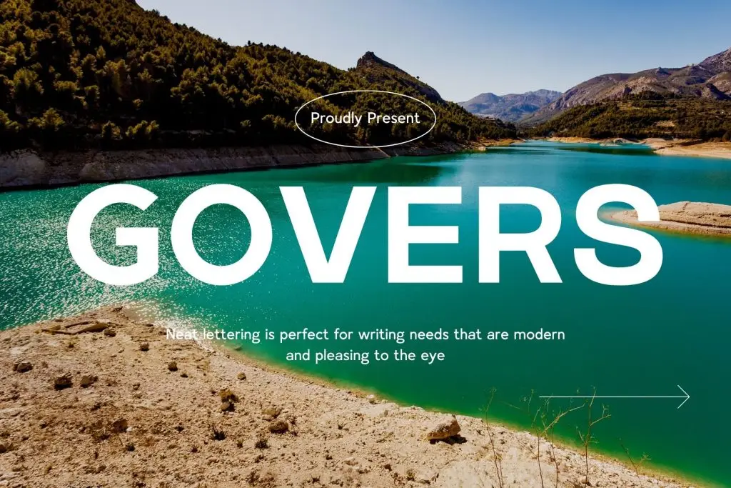 Govers Modern Sans Serif Typeface