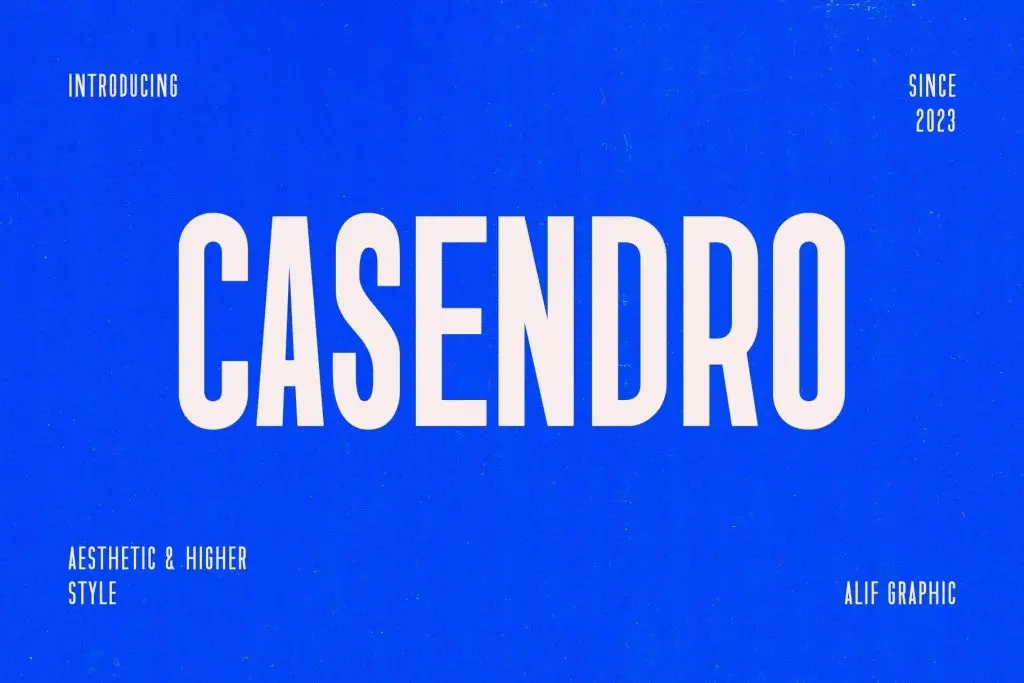 Casendro Modern Higher Sans Serif