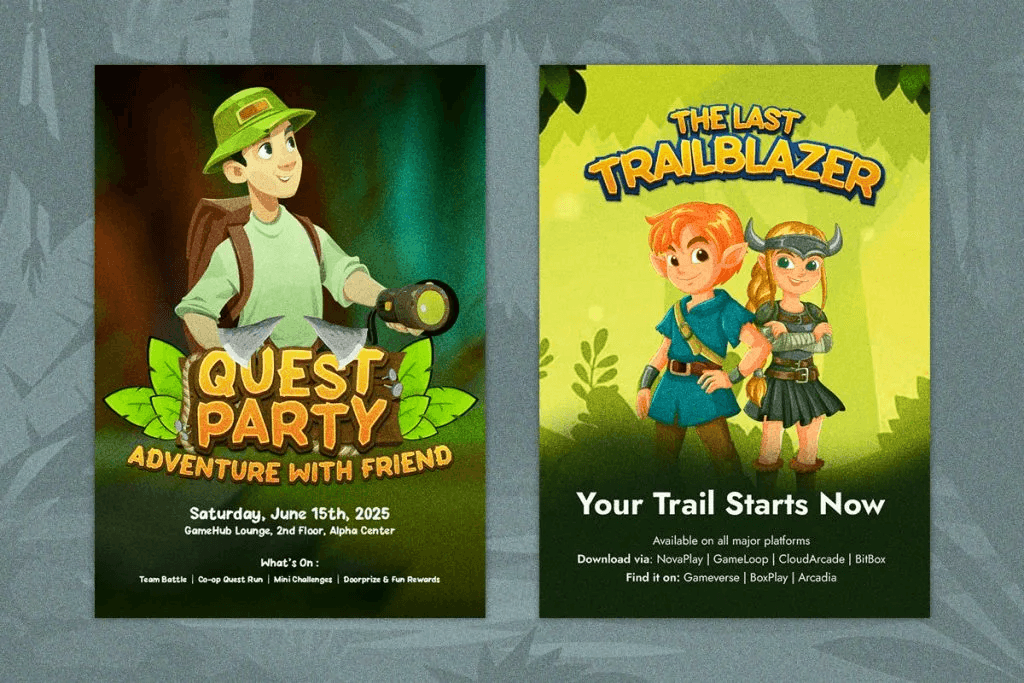 example of retro game fonts