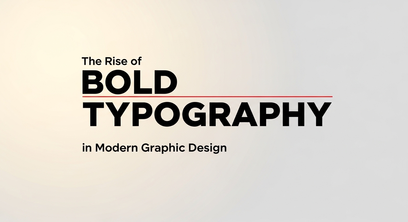 The Rise of Bold Typography in Modern Graphic Design - Font Kingdom