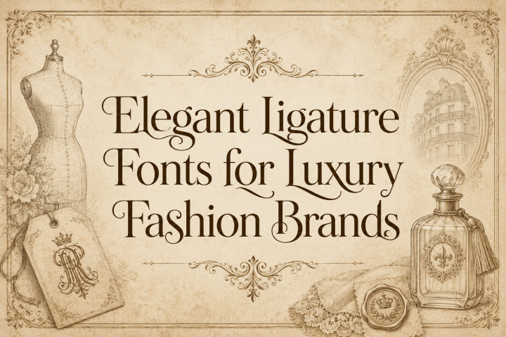 Elegant Ligature Fonts for Luxury Fashion Brands - Font Kingdom
