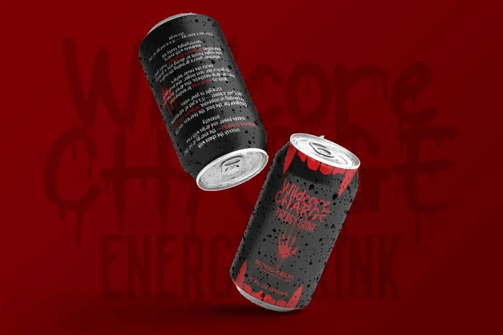 example of best fonts for soda can packaging