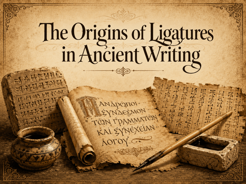 history of ligature fonts