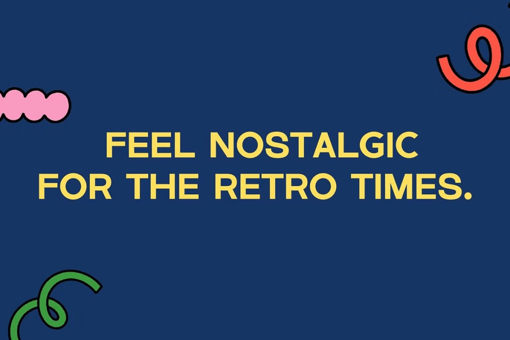 display retro fonts for concert