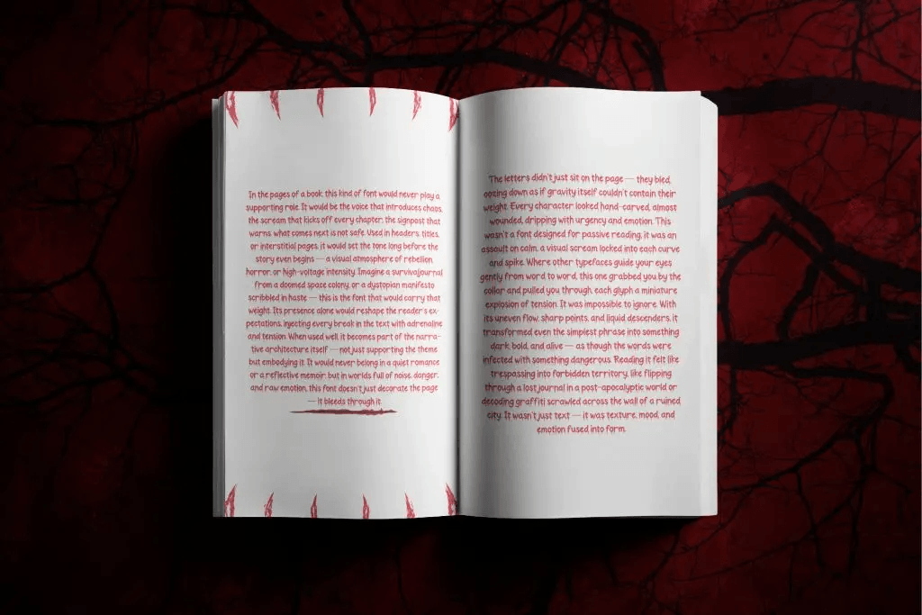 creative handwritten fonts for fiction book