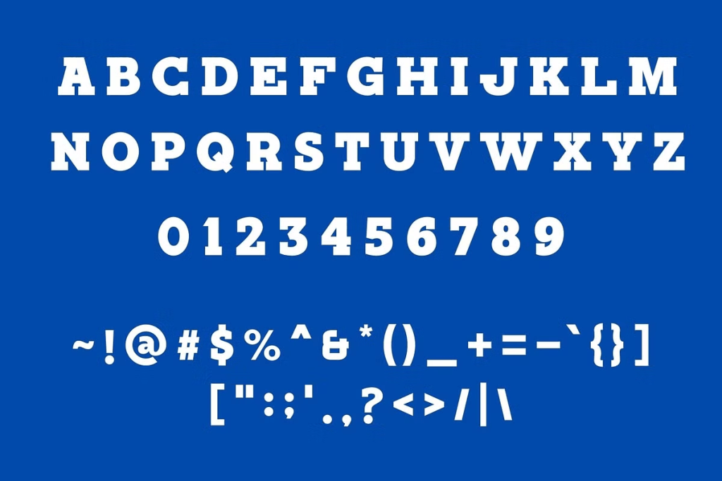 what makes slab serif different from traditional serif