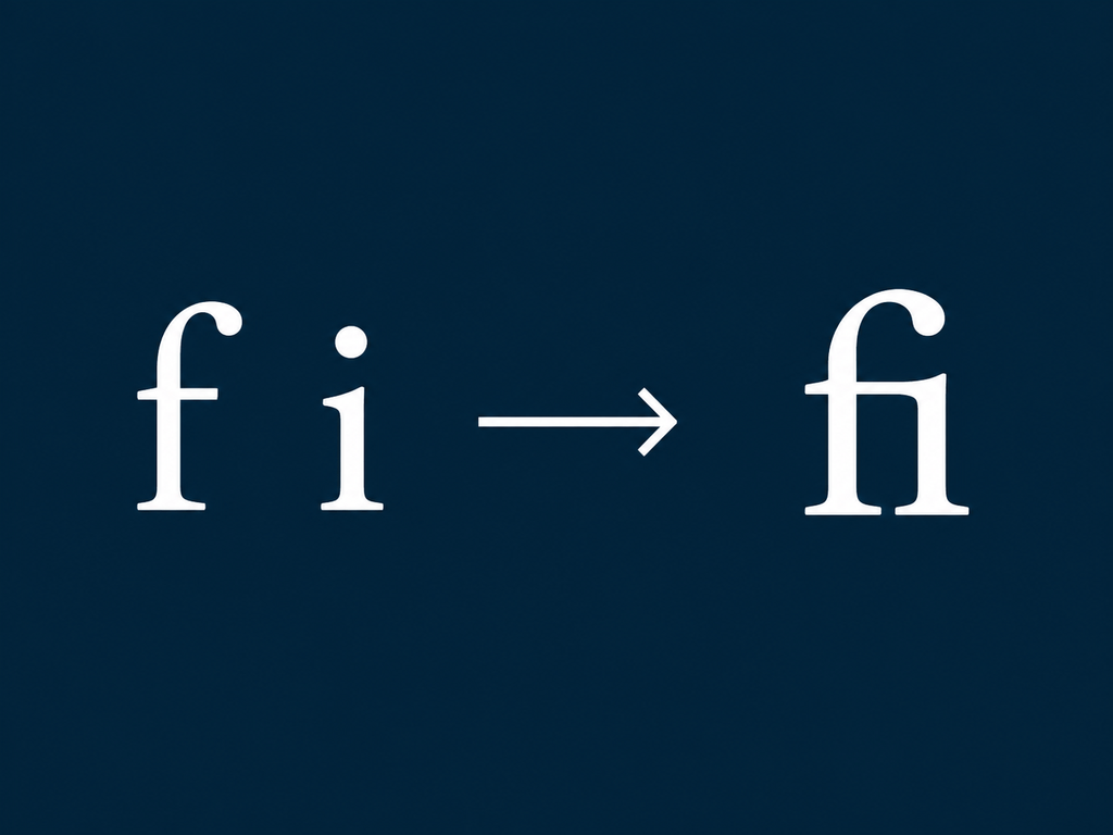 what is a ligature in typography