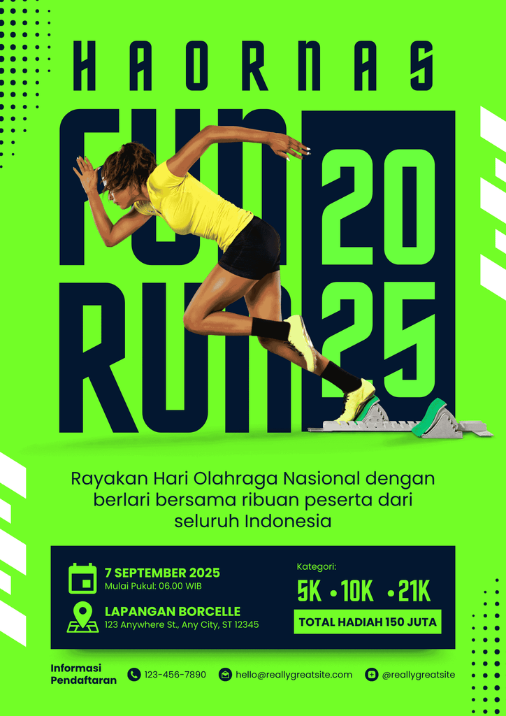 energetic fonts for fun run posters