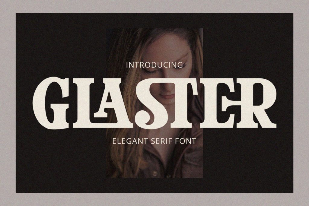 Glaster Bold Ligature Serif Font Preview